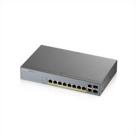Zyxel GS1350-12HP-EU0101F 8-port GbE Smart Managed PoE Switch with GbE Uplink, 10 x 100/1000 Mbps ports (8x POE).