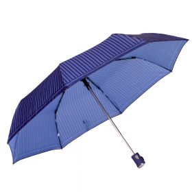 Umbrela cu deschidere automata pentru barbati, model Albastru/Alb