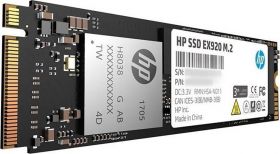 SSD HP, EX920, 512GB, M.2 2280, PCIeGen 3 (8Gb/s), R/W speed: 3200/1600 MB/s (PN: 2YY46AA#ABB)