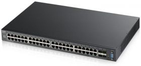 Zyxel XGS2210-52 48-port GbE L2 Switch with 10GbE Uplink, Layer 2, Total port count: 52, 100/1000 Mbps X 4, 10-Gigabit SFP+ X 4, Switching capacity 176 GBPS, Forwarding rate 130.9 MPPS.