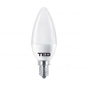 Bec LED lumanare E14 230V 7W 6400K C37 530lm TED001191