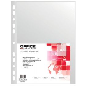 Folie protectie pentru documente A4, 45 microni, 100 folii/set, Office Products - transparenta