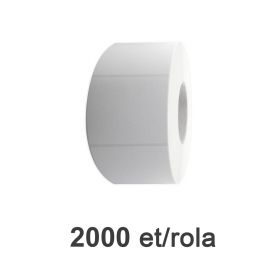 Rola etichete de plastic ZINTA albe 105x74mm, 2000 et./rola