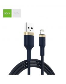Cablu USB iPhone 5 / 6 / 7 Golf Data Sync Metal Braided 3A ALBASTRU GC-71i