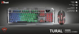 Kit Tastatura + Mouse Trust GXT 845 Tural Gaming Combo (keyboard with mouse)