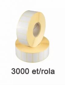 Role etichete termice ZINTA 30x15mm, 3000 et./rola