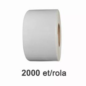 Role etichete de plastic ZINTA albe 50x90mm, 2000 et./rola