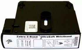 Bratari de identificare Zebra Z-Band Ultrasoft, 25x152mm, albe, cutie, 1800 buc, pentru nou-nascuti
