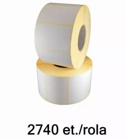 Role etichete semilucioase ZINTA 58x52mm, 2740 et./rola