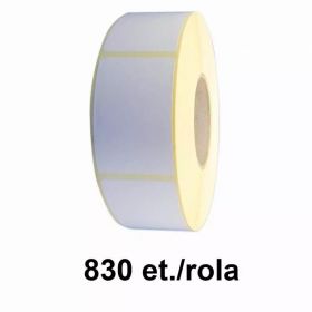 Role etichete semilucioase ZINTA 58x93mm, 830 et./rola