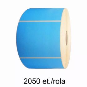 Role etichete semilucioase ZINTA albastre 100x70mm, 2050 et./rola