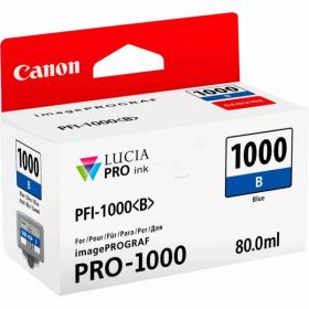 Cartus cerneala Canon PFI-1000BLUE , blue, capacitate 80ml, pentru Canon imagePROGRAF PRO-1000.