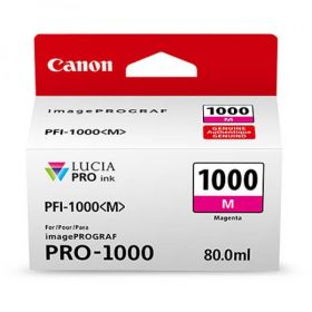 Cartus cerneala Canon PFI-1000M , magenta, capacitate 80ml, pentru Canon imagePROGRAF PRO-1000.