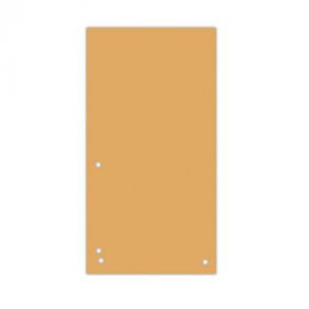 Separatoare carton pentru biblioraft, 190 g/mp, 105 x 235mm, 100/set, DONAU Duo - orange