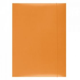 Mapa din carton plastifiat cu elastic, 300gsm, Office Products - orange