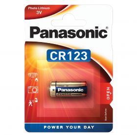 Panasonic baterie litiu CR123A 3V diametru 16,8mm x h34,5mm Blister 1bucCR-123AL/1BP