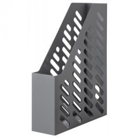 Suport vertical plastic pentru cataloage HAN Klassik - gri inchis