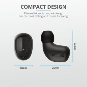 Casti cu microfon Trust Nika Compact Bluetooth Earphones