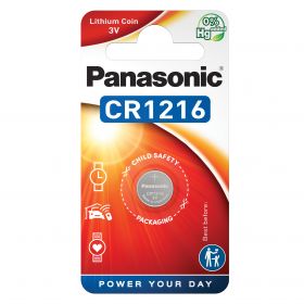 Panasonic baterie litiu CR1216 3V diametru 12mm x h 1,6mm Blister 1bucCR-1216EL/1BP