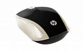 HP Mouse Wireless 200 Silk Gold. Culoare: Negru / Auriu. Dimensiune: 95 x 58.5 x 34 mm. Greutate: 78g