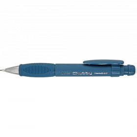 Creion mecanic PENAC Chubby, rubber grip, 0.7mm, con si varf metalic, radiera retractabila, teal