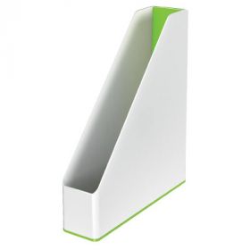 Suport vertical Leitz WOW, pentru documente, PS, A4, culori duale, alb-verde