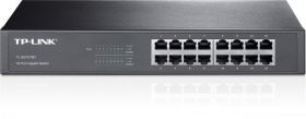 Switch TP-Link TL-SG1016D, 16 porturi Gigabit, Desktop/ Rackmount, 13" metal