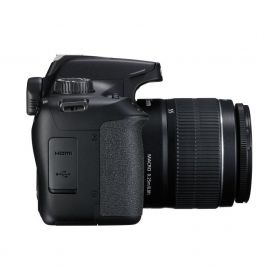 Camera foto Canon kit EOS-4000D + EF-S 18-55mm DCIII, 18.7MP,2.7" TFT fixed DIGIC 4+, 3 cadre / sec, ISO 100-6400,FullHD movies 30fps,compatibil SD/SDHC/SDXC,30-1/4000 sec,9 puncte de focus HDMI mini,USB,WI-FI, accumulator Li-ion LP-E10, montura EF/EF-S.