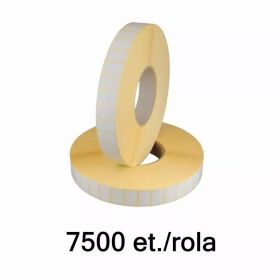 Role etichete semilucioase ZINTA 25x15 mm, 7500 et./rola