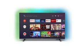 LED TV 55" PHILIPS 55PUS7906/12, 139 cm, Smart, 4K Ultra HD, LED, Clasa G, HDR, Android, YouTube, Netflix, HBOGo, Screen Mirroring, Ambilight, Inregistrare USB, Asistent vocal inteligent Ready, iOS, Android, 16 GB, 3840 x 2160, HDR 10+, HLG, Dolby Vision,