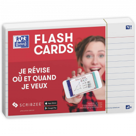 OXFORD Flash Cards 2.0, 80 flash cards/set, A6(105 x 148mm), Scribzee-dict-margine alba