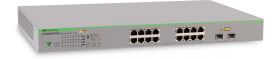 Switch ALLIED TELESIS GS950 16 porturi Gigabit 2 porturi SFP rackabil PoE+ Layer 2 smart-managed, 5 ani garantie prin inregistrare on-line