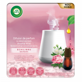 Air Wick Aroma Mist Difuzor de parfum cu uleiuri esentiale odorizant de camera, Echilibru, 20ml