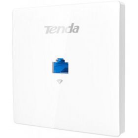 TENDA W9 WIRELESS 1200MBPS ACCESS POINT, in-wall AP, 2.4GHz & 5GHz dual band, 1*10/100Mbps PoE+Data Input LAN, 1*10/100Mbps Data Output LAN, PoE 802.3af.