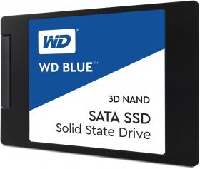 SSD WD, 500GB, Blue, SATA 3.0, 3D NAND, 7mm, 2.5", rata transfer r/w 560mbs/530mbs