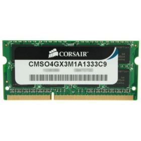 Memorie RAM SODIMM Corsair 4GB (1x4GB), DDR3 1333MHz, CL9, 1.5V