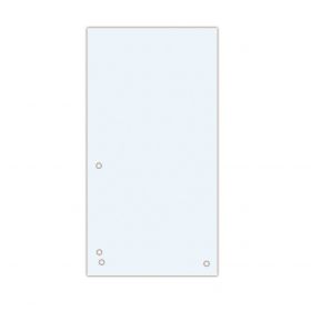 Separatoare carton pentru biblioraft, 190 g/mp, 105 x 235mm, 100/set, DONAU Duo - alb