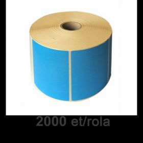 Role etichete semilucioase ZINTA albastre 80x60, 2000 et./rola