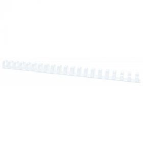 Inele plastic 19 mm, max 175 coli, 100buc/cut Office Products - alb