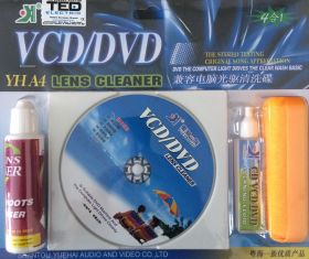 CD/DVD lens cleaner cu perii, solutie de curatare si burete TED600243 - PM1