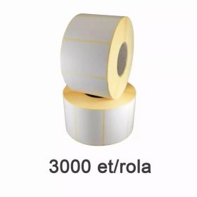 Role etichete semilucioase ZINTA detasabile 80x40mm, 3000 et./rola