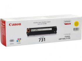 Toner Canon CRG731Y, yellow, capacitate 1500 pagini, pentru LBP7100C, LBP7110C