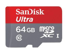 Micro Secure Digital Card SanDisk, 64GB, Clasa 10, Reading speed: 100MB/s