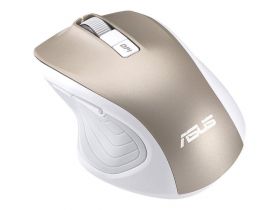 Mouse ASUS MW202, Optic, Wireless, 2.4GHz, rezolutie 1000/1600/2400/4000dpi, Weight: 72g, ergonomic, pentru mana dreapta, Gold