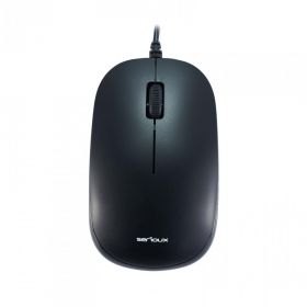 Mouse Serioux cu fir, optic, Noblesse 9800M, 1000dpi, negru, ambidextru, blister, cablu 1.6m, USB