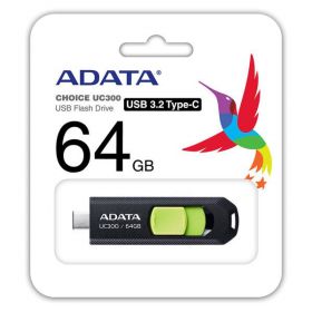 Memorie USB ADATA 64GB, UC300, USB Type-C, Black