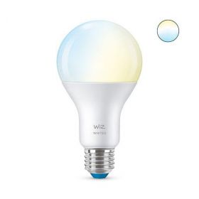 Bec LED inteligent WiZ Whites, Wi-Fi, A67, E27, 13W (100W), temperatura lumina reglabila (2700K-6500K), 1521 lumeni, compatibil Google Assistant/Alexa/Siri