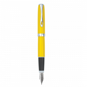 Stilou DIPLOMAT Excellence A2, cu penita M, din otel inoxidabil - Yellow Chrome