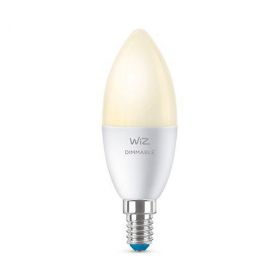 Bec LED inteligent WiZ Connected Dimmable, Wi-Fi, C37, E14, 4.9W (40W), 470 lm