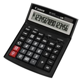 Calculator birou Canon WS-1610T, 16 digiti, display LCD, alimentare solara si baterie
